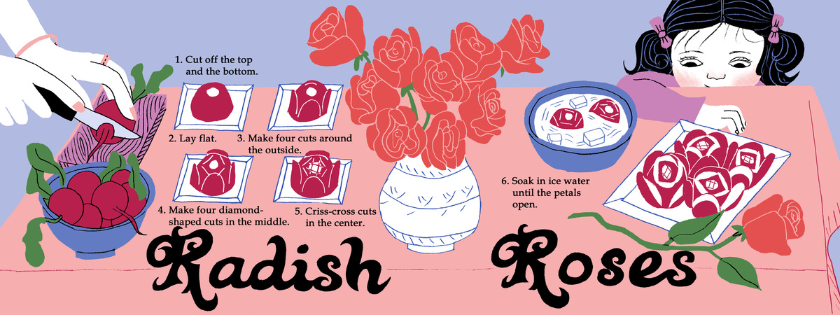 Radish Roses by Krista Genovese Radishroses