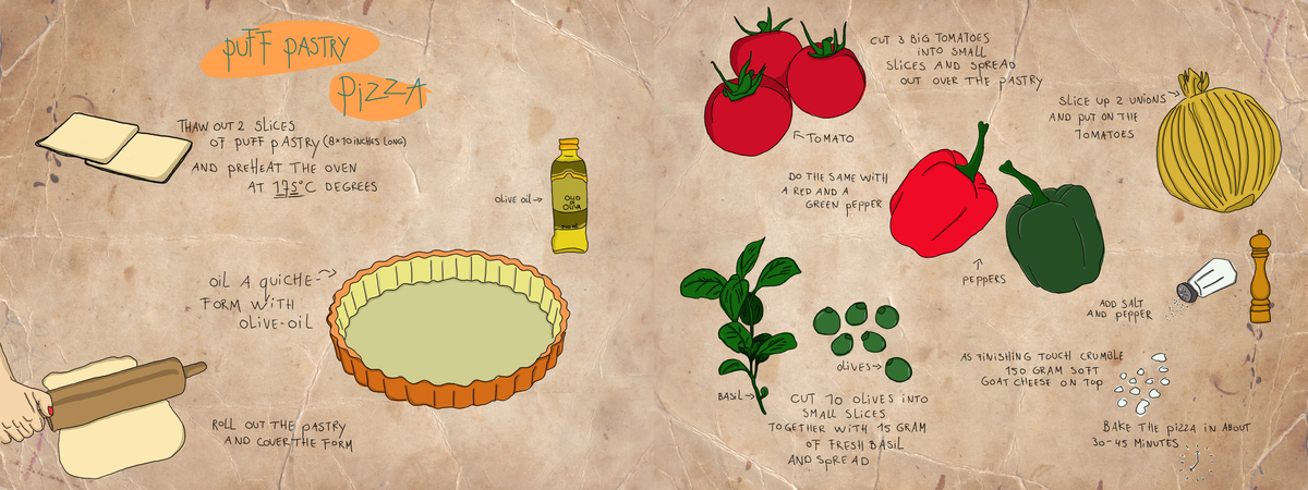 Puff Pastry Pizza by Celine Schroeder Pastry pizza
