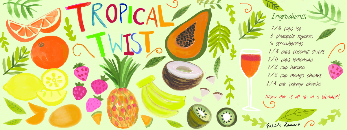Tropical Twist Smoothie by Farida Zaman Tropical twist