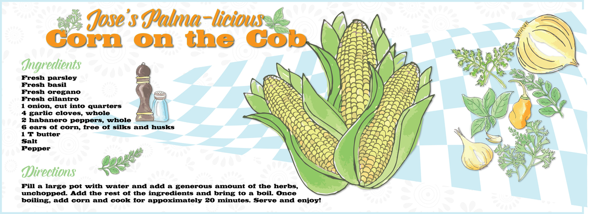Jose's Palma-licious Corn on the Cob by Elizabeth Ferguson Cornonthecob