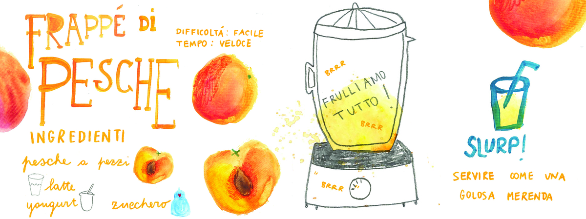 peach frappè by Francesca Cerutti Frapp%c3%a8 di pesche copy