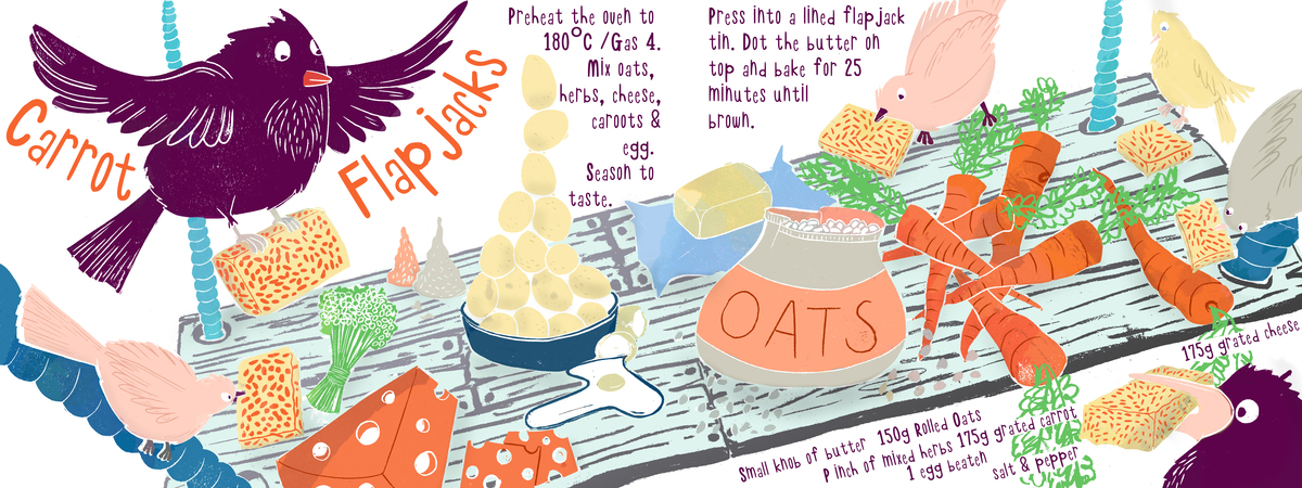 Carrot Flapjacks by Pauline Reeves Bird recipe