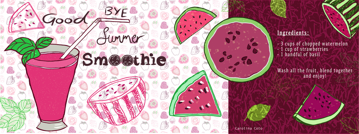 Good Bye Summer Smoothie by Carolina Coto Good bye summer smoothie