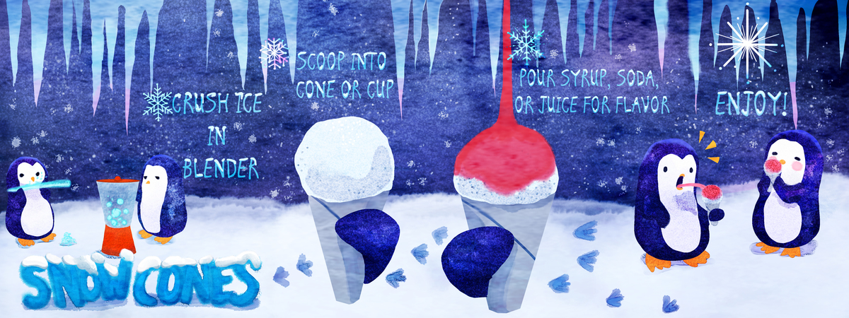 Snow Cones by Brianna Maag Penguins