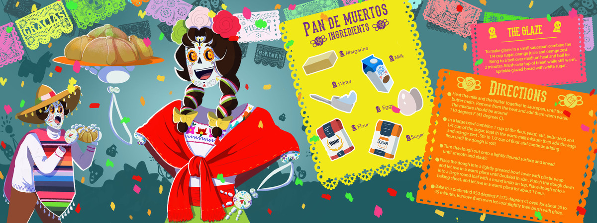 Pan Des Muertos by Kianna Hicks They draw they cook pan de muertos