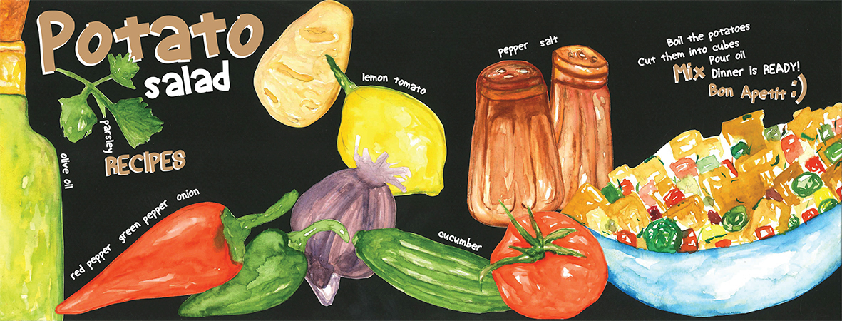 Potato Salad by Ulaşcan Yanardağ Ula%c5%9f illustrasyon 1