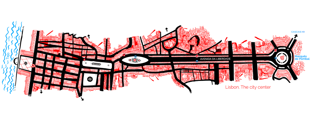 Lisbon Center, Portugal by Ricardo Machado Lisboncenter map.jpg