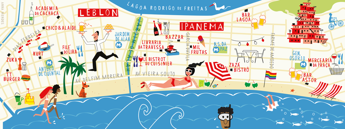 Eating and Drinking in Ipanema and Leblon, Rio de Janeiro, Brazil by Anna Mendes Ipanema leblon