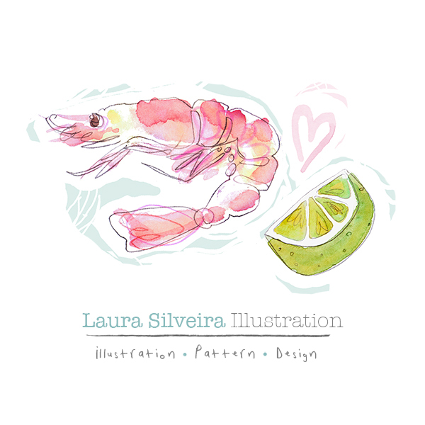 Illustrators for Hire Tdac prawn badge small