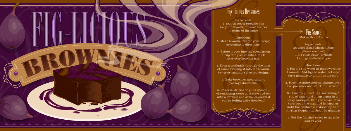 Fig-licious Brownies by Monika Roe