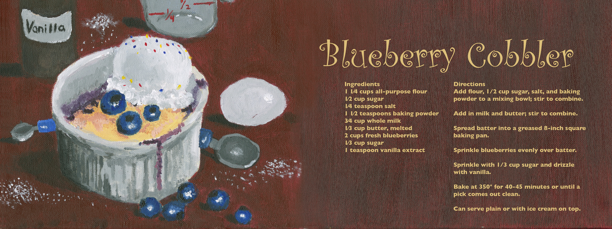 Blueberry Cobbler by Joyce Liang Joyce liang blueberry cobbler