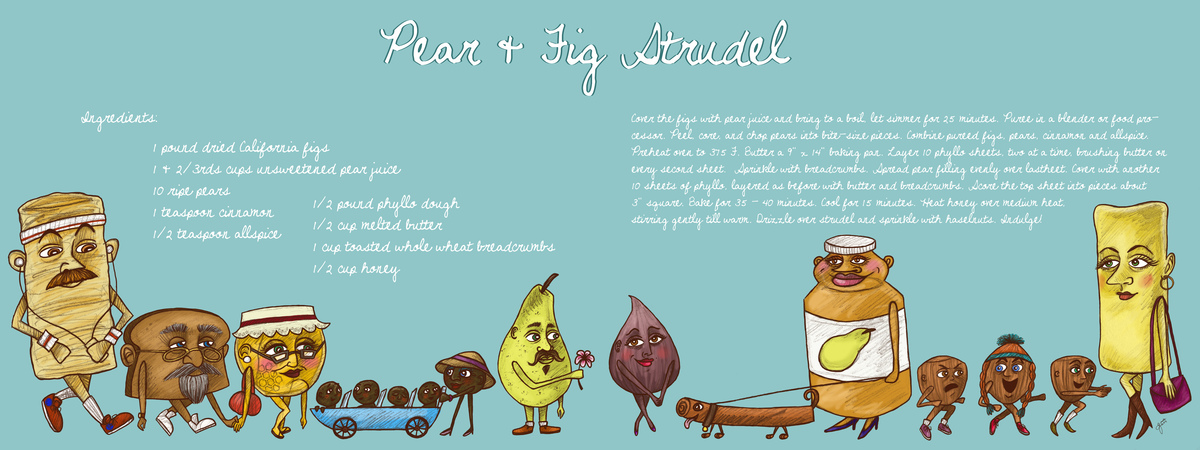 Pear & Fig Strudel by Jade Sheldon