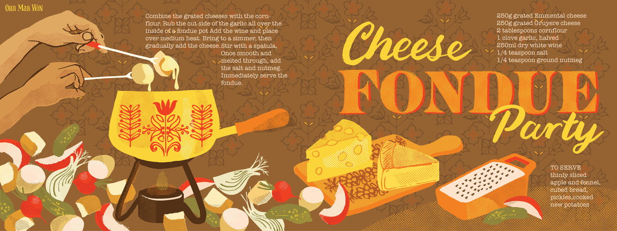 Cheese Fondue Party by Ohn Mar Win