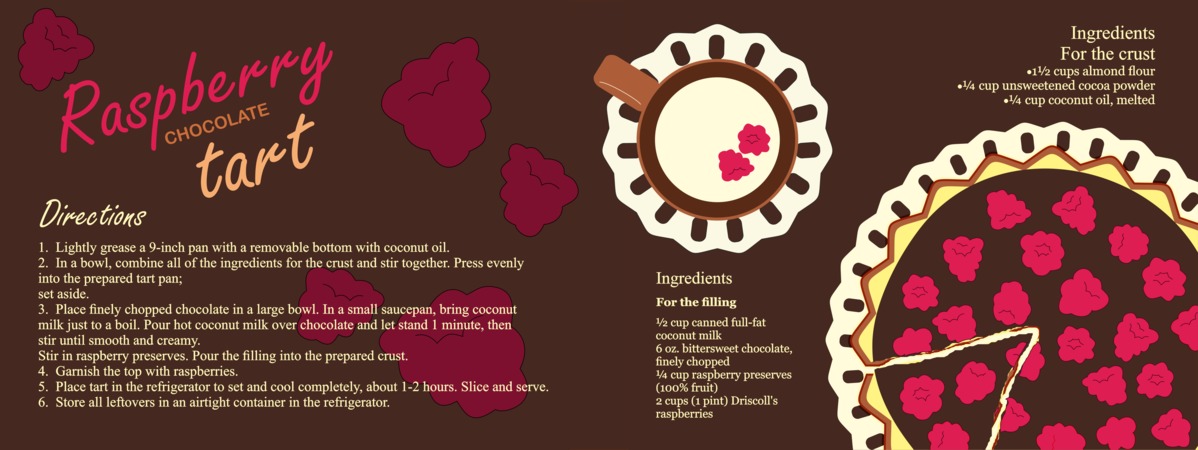 Raspberry CHOCOLATE tart by Tako Tkebuchava Untitled 1