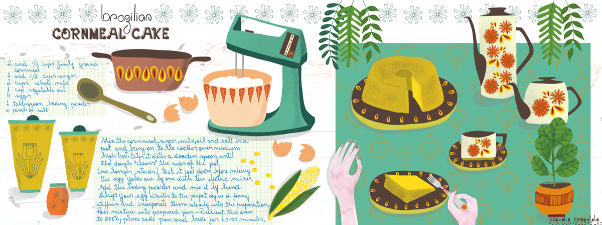 Brazilian Cornmeal Cake by Claudia Cerantola