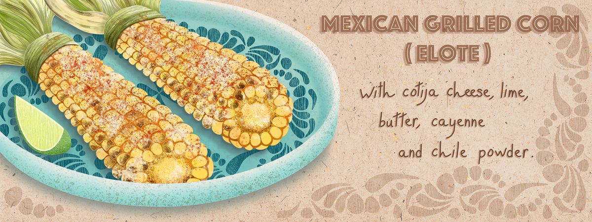 Elote (Mexican Grilled Corn) by Cécile