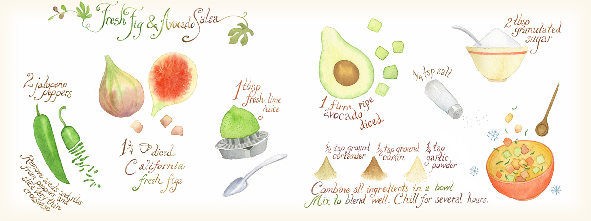 Fresh Fig and Avocado Salsa by Bojana Dimitrovski