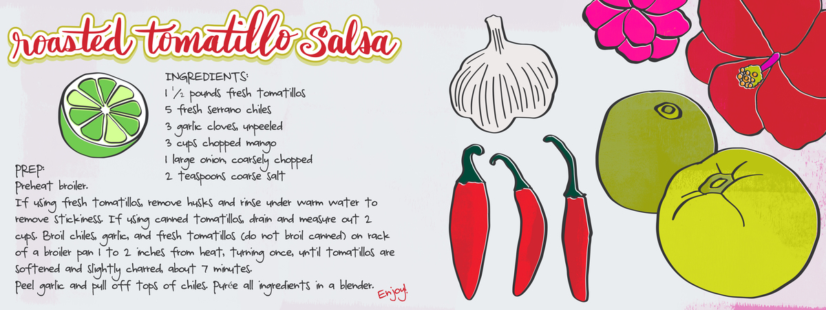 Roasted Tomatillo Salsa by Courtney Beth