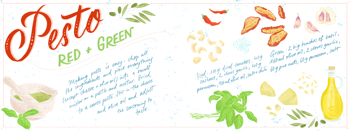 Pesto Red & Green by Julia Bausenhardt