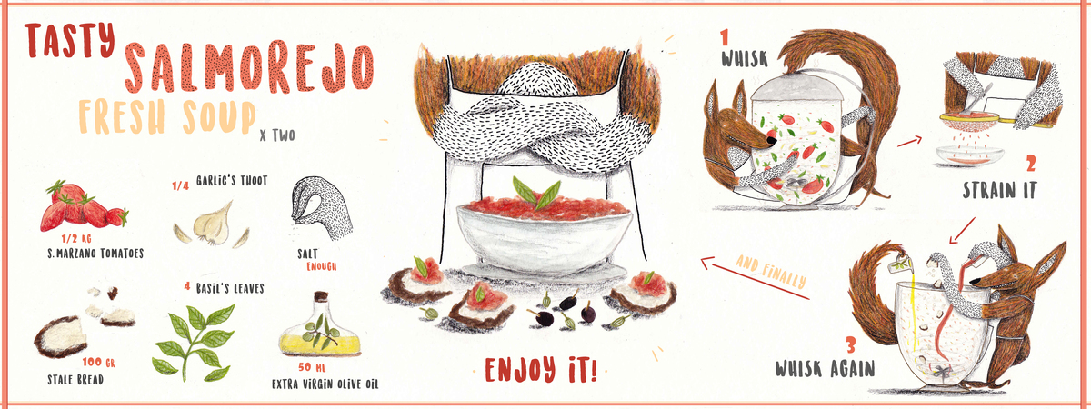 Tasty Salmorejo Fresh Soup by Caterina delli Carri Tasty salmorejo fresh soup