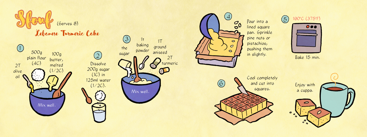 Sfouf: Lebanese Turmeric Cake by Joumana Medlej