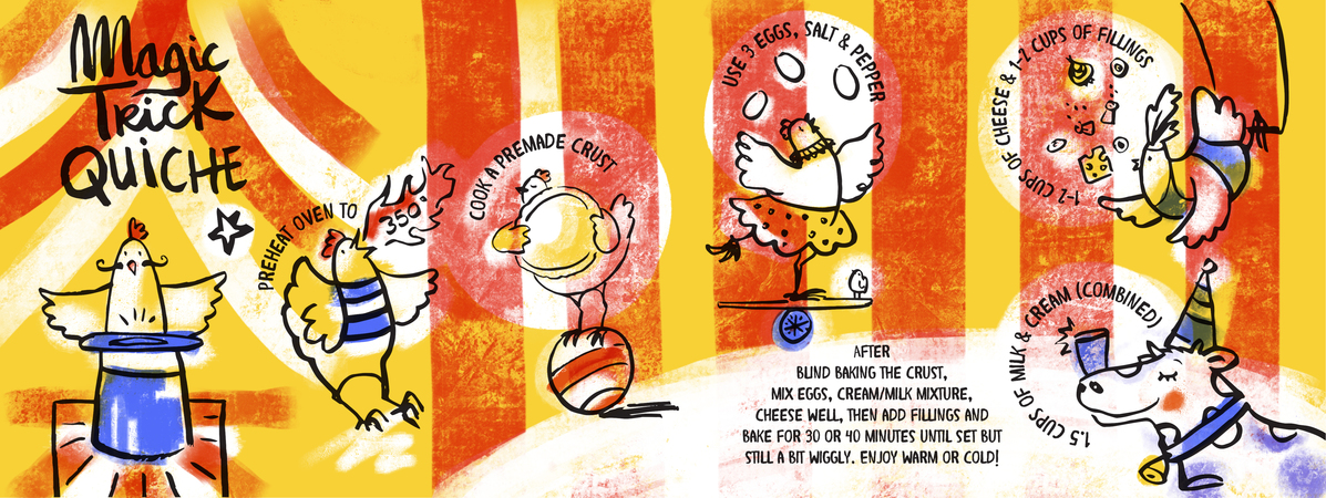 Magic Trick Quiche by Leticia Plate Magic quiche
