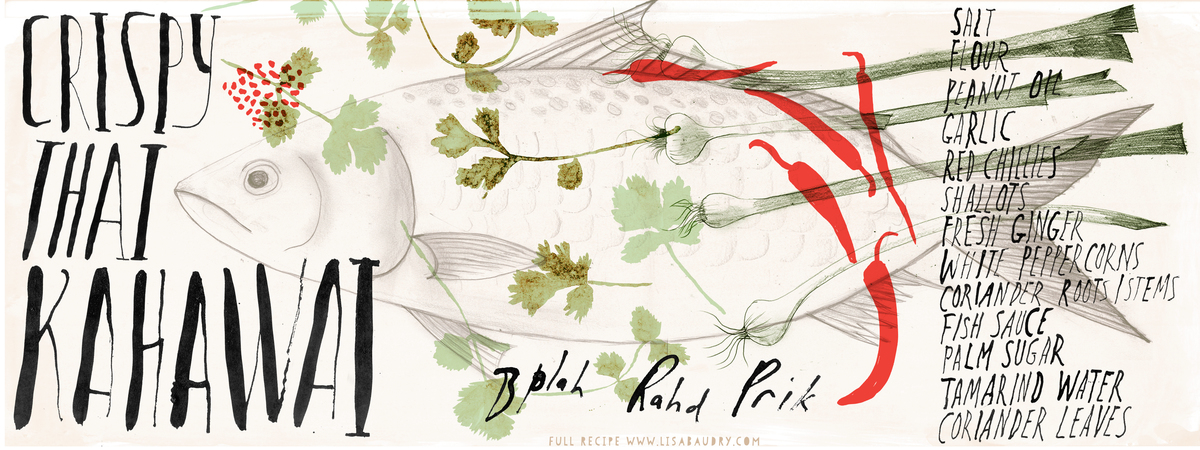 Crispy Thai Kahawai (Bplah Rahd Prik) by Lisa Baudry Lisabaudry tdac