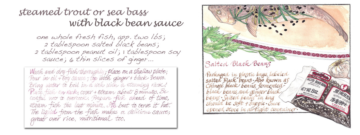 Steamed Trout with Black Bean Sauce by Judith Cheng