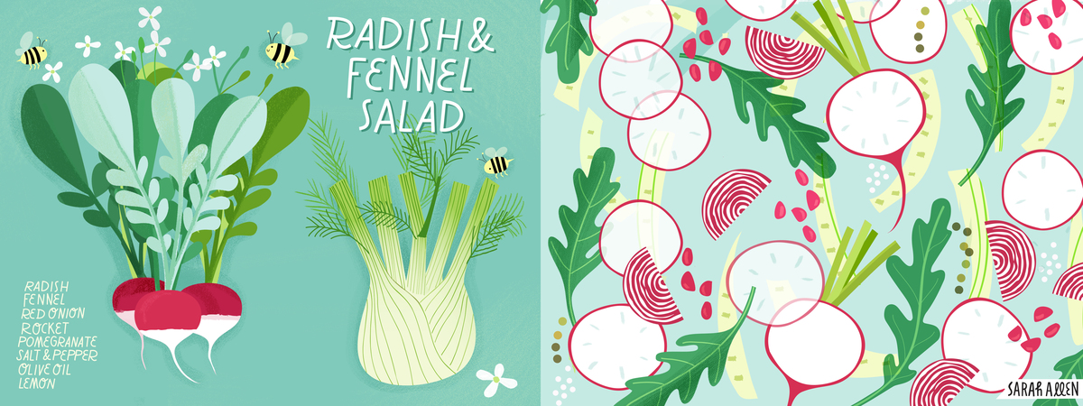 Radish & Fennel Summer Salad by Sarah Allen