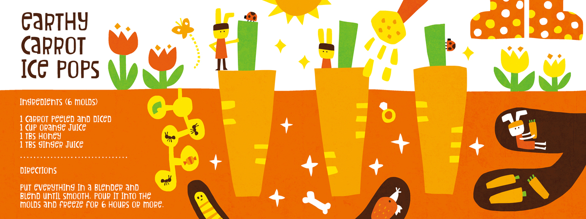 Earthy Carrot Ice Pops by AW Illustrations Carrotpop