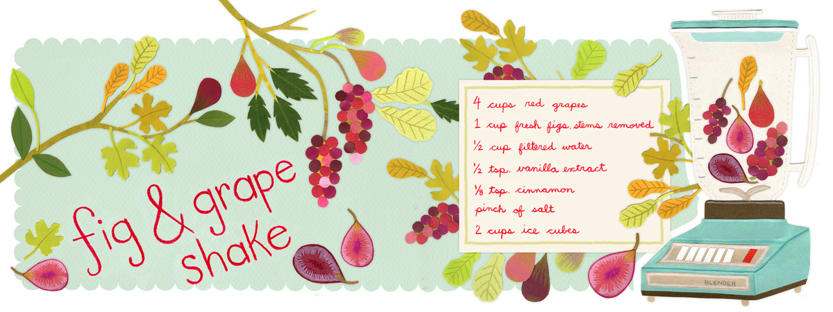 3rd Place Fresh Fig Winner: Fig & Grape Shake by Jessica Rae Gordon
