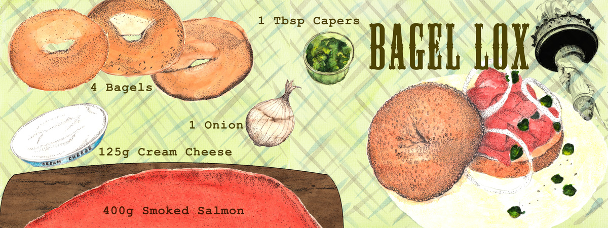 Bagel Lox by Karen Cotting