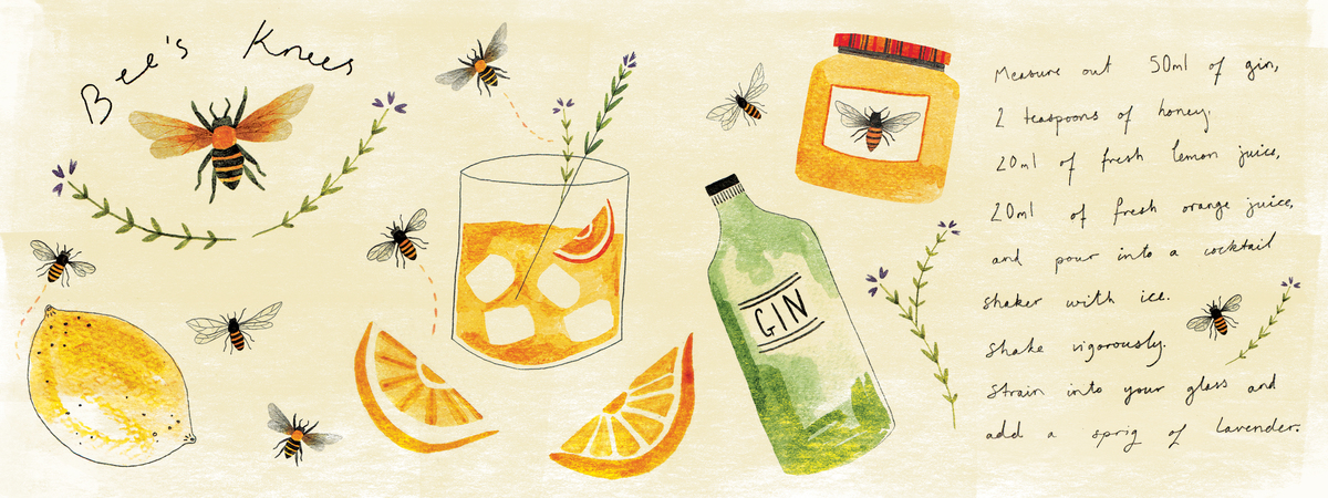 Bee's Knees Cocktail by Frances Murphy