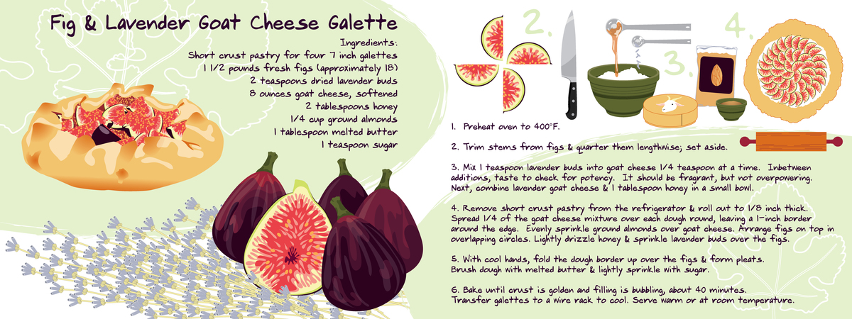 Fig & Lavender Goat Cheese Galette by cybèle