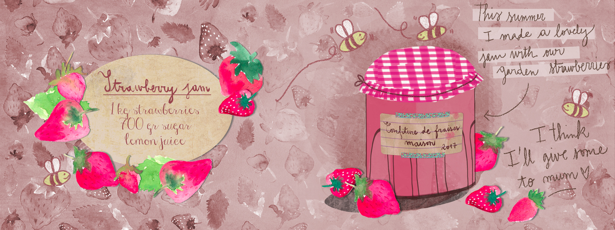 summer strawberry jam by Alexandra Michiardi