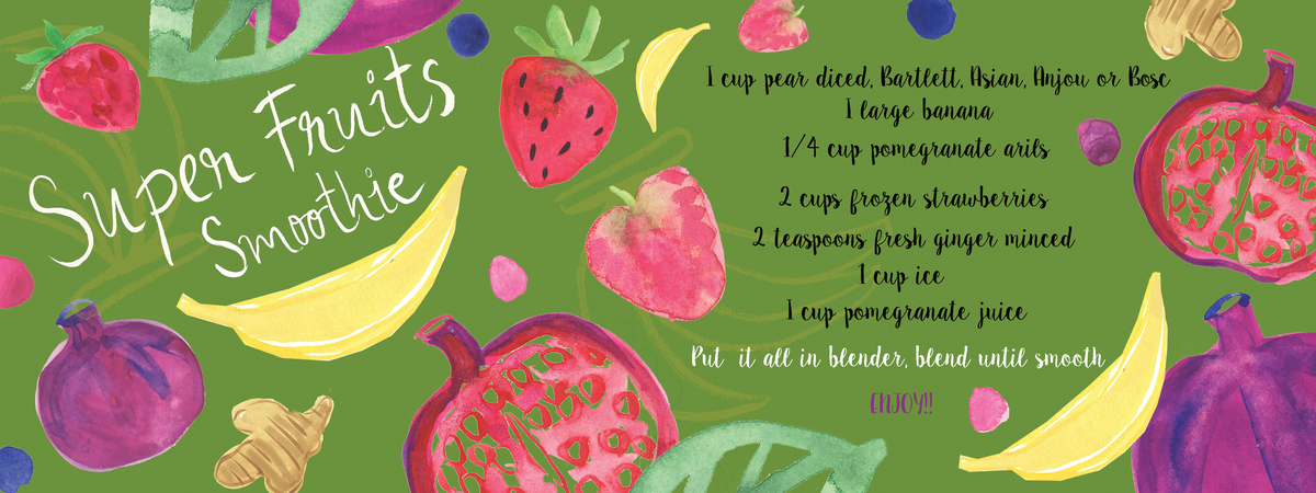 Super fruits Smoothie by Farida Zaman