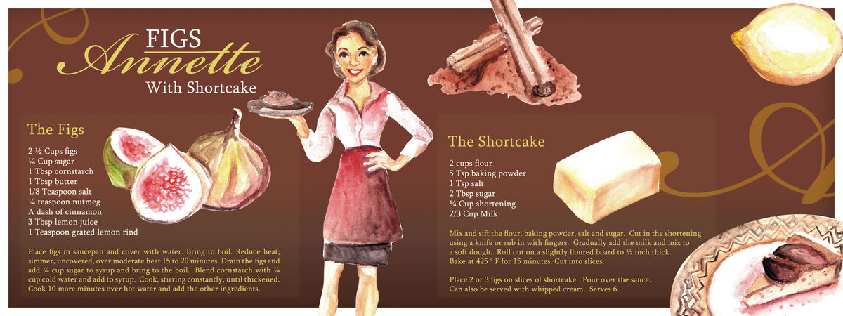Figs Annette with Shortcake by Elizabeth Hentze