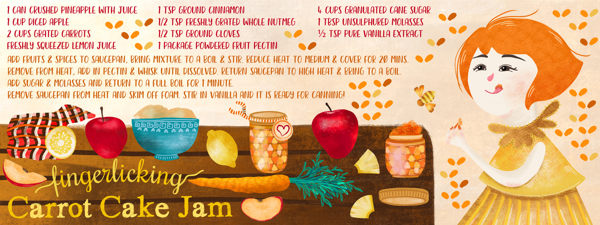 fingerlicking carrot cake jam by Vivian Yiwing