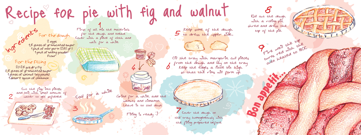 Pie with Fig and Walnut by Esra Oğunday Bakir