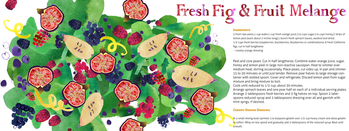 Fresh Fig & Fruit Melange by Kasia Glowa
