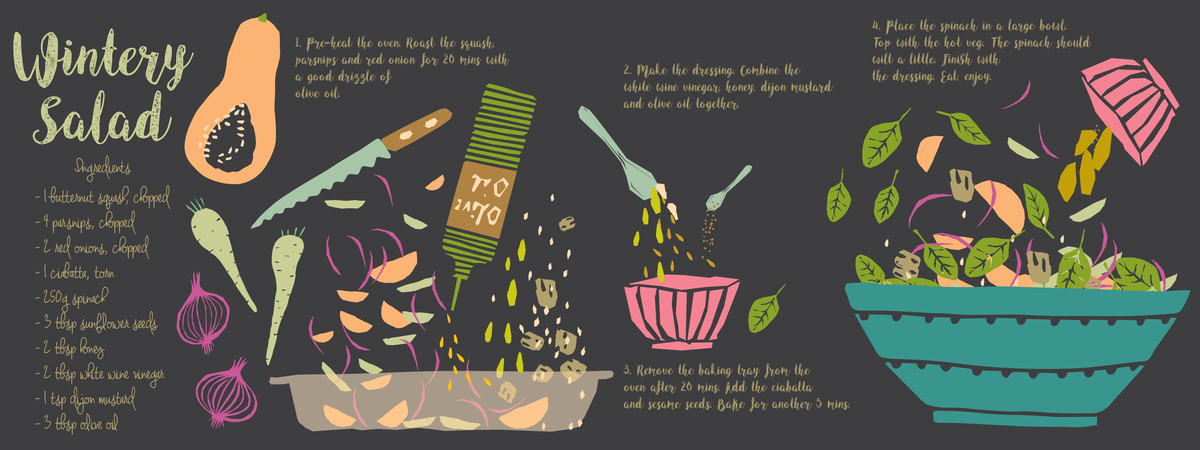 Wintery Salad by Studio Maluda