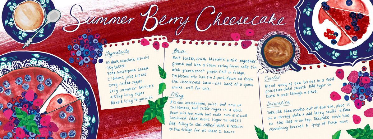 Summer Berry Cheesecake by made-by-ilze