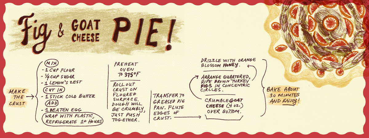 Fig and Goat Cheese Pie by Amanda Buck