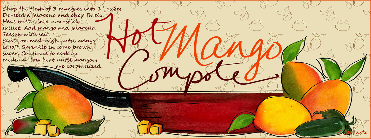 Hot Mango Compote by Chrissy White