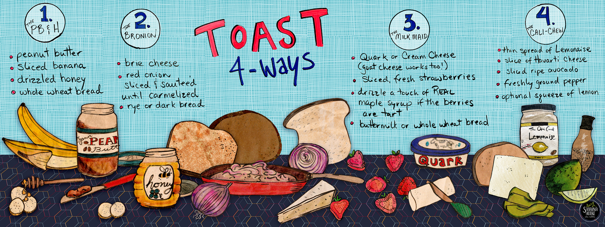 Toast 4 Ways by Sabrina Hoeke Toast 4 ways