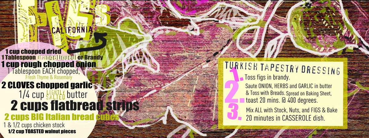 Turkish Tapestry Fig Dressing by Susan Scarborough