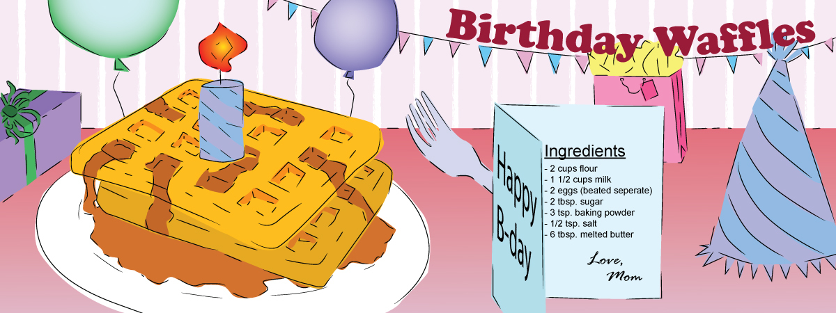 Birthday Waffles by Kathryn Mays