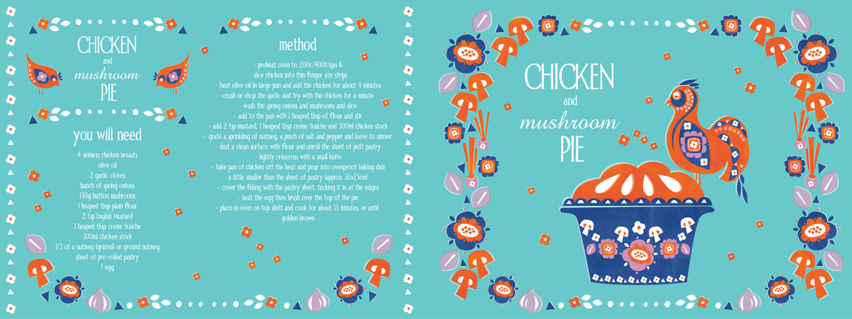 Chicken and Mushroom Pie by Megan Carter Megan's chicken and mushroom pie