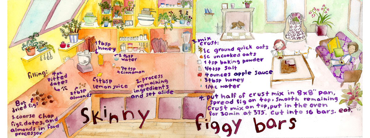 Skinny Figgy Bars by Char Char