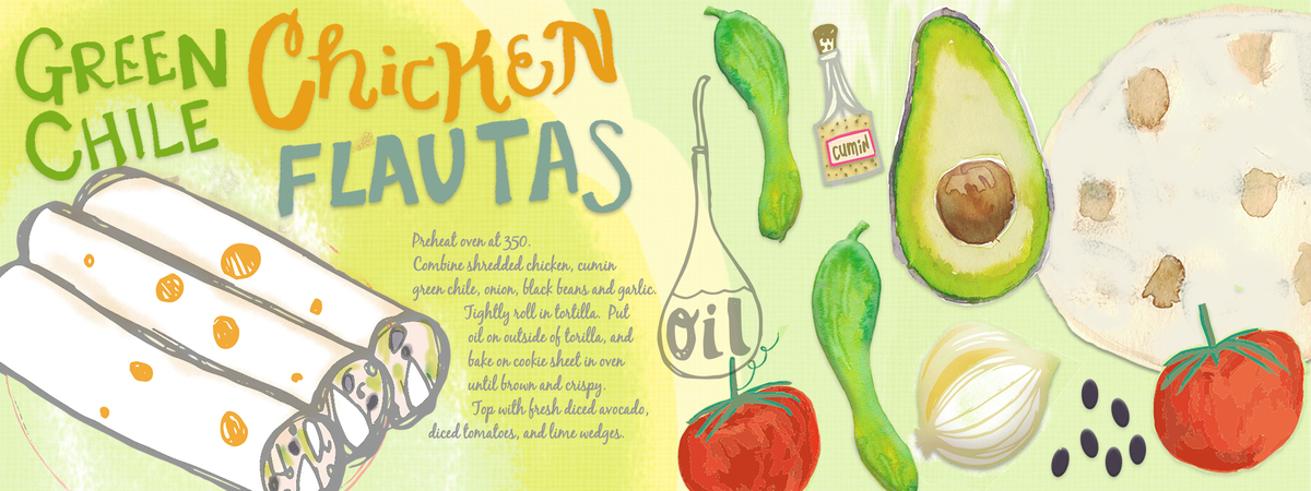 Green Chile Chicken Flautas by Leah Malmos | Pixabo